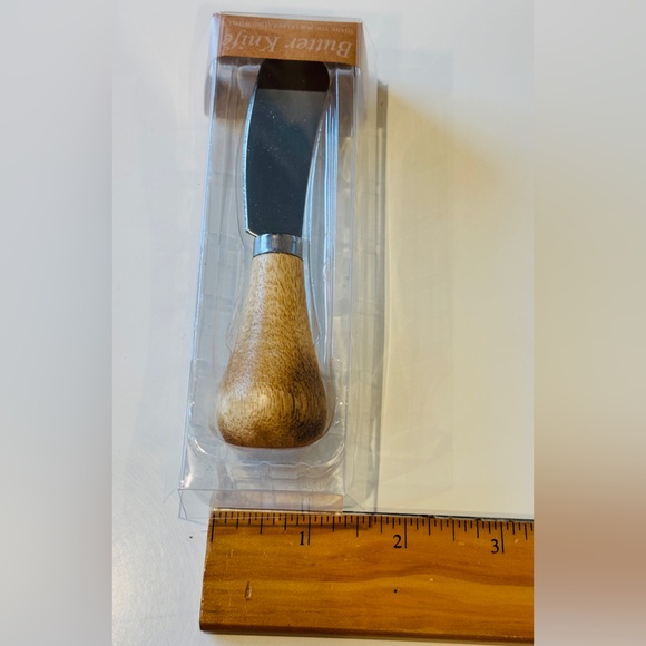 Mini Butter & Cheese Knife Wood Charcuterie Hostess Gift chef Kitchen NWOT - Picture 5 of 14
